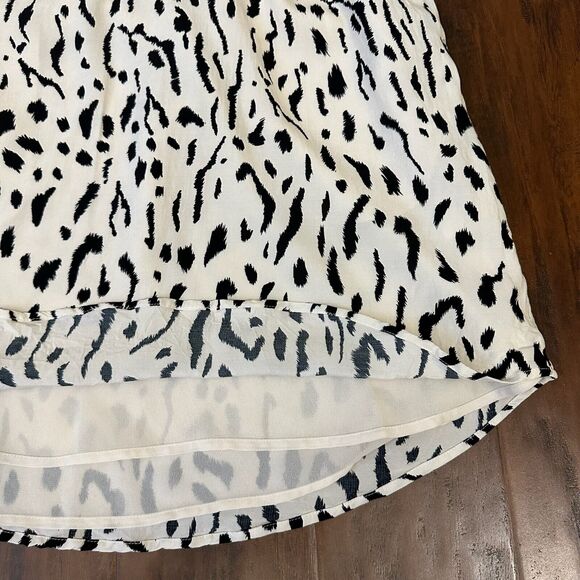 RAILS Jaylin Ivory Cheetah Mini Dress Sheath Drawstring Waist NWOT - Picture 8 of 13